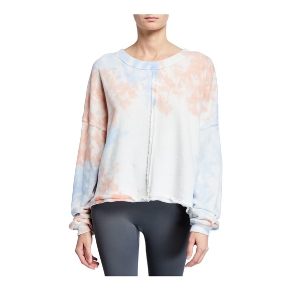 SPIRITUAL gangster Matya Swing Sweatshirt in Mint Tie Dye - Picture 1 of 16